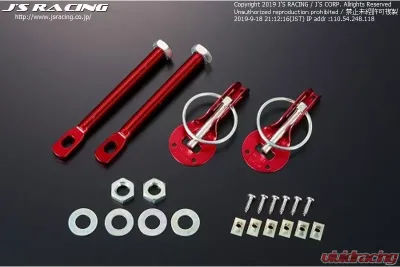 Js Racing Red Hood Lock Pin - BNP-RD