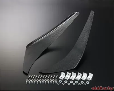 Js Racing Stock Bumper Carbon Canard Acura RSX 2002-2006 - CCN-T5