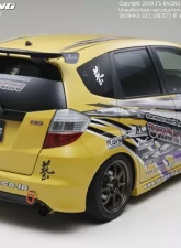 Js Racing Carbon 3D GT Wing Honda Fit GE 2009-2013                                     - DGW-F3-C - Image 4