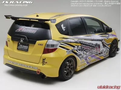 Js Racing Carbon 3D GT Wing Honda Fit GE 2009-2013 - DGW-F3-C