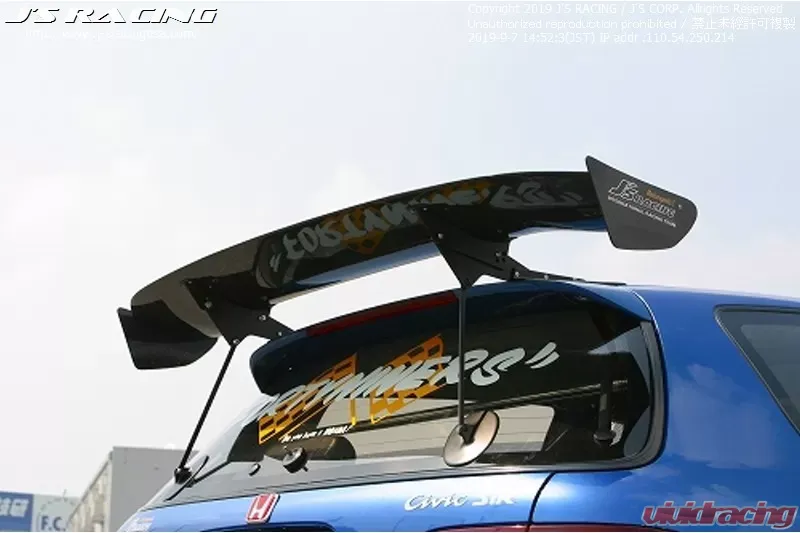 Js Racing Wet Carbon 3D GT Wing Honda Civic EG 1991-1995 Js Racing Wet Carbon 3D GT Wing Honda Civic EG 1991-1995