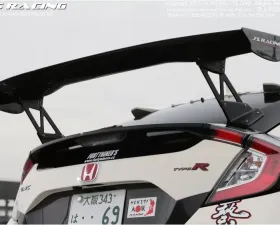 Js Racing Wet Carbon 3D GT Wing Honda Civic Type-R FK8 2017-2021