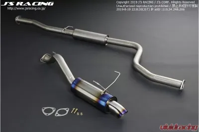 Js Racing FX-PRO 60RS Titanium Exhaust Honda CR-X EF8 1984-1991 - FTM-C2-60RS