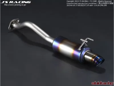 Js Racing FX-PRO 50R Titanium Exhaust Honda Civic FD1 2006-2011 - FTM-D1-50R