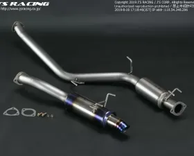 Js Racing FX-PRO 70RS Titanium Exhaust Honda Civic FD2-R 2006-2011