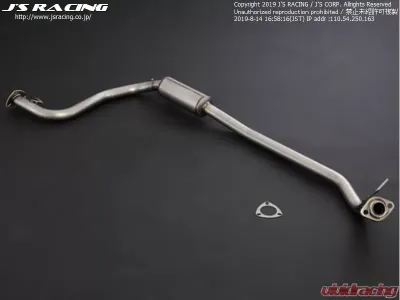 Js Racing FX-PRO Titanium Exhaust Center Pipe with Silencer Honda Fit GK 2015-2019 - FTM-F5-50CT