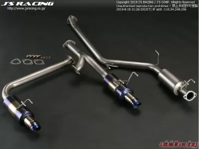 Js Racing FX-PRO 70RS Titanium Dual Exhaust Honda Civic FD2 Mugen RR 2006-2011 - FTMW-D2RR-70RS