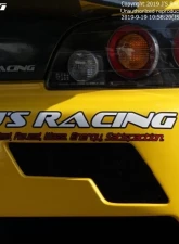 Js Racing 2014 Medium White Sticker                                     - JS-14-MWH - Image 2