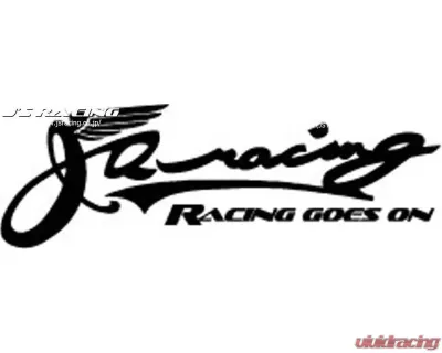 Js Racing Vintage Logo Small Sticker - JS-R704-BK