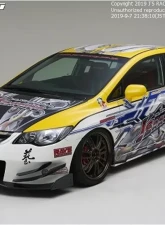 Js Racing Type S FRP Front Bumper Honda Civic FD2 2006-2011                                     - JSF-D2-F - Image 2