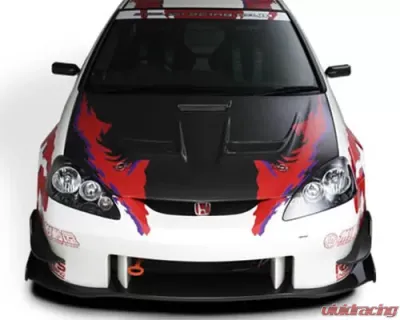 Js Racing Type S Front Bumper with Carbon Under Panel Acura RSX 2005-2006 - JSF-T5K-C