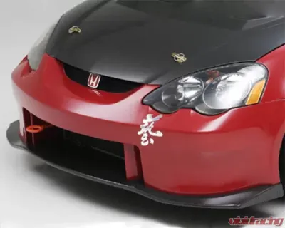 Js Racing Type S Front Bumper with Carbon Under Panel Acura RSX 2002-2004 - JSF-T5M-C