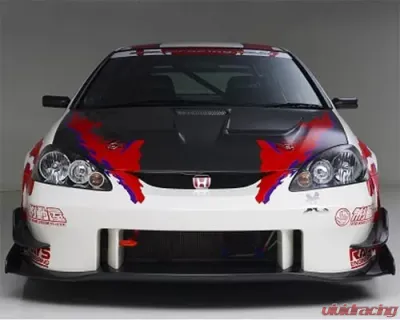 Js Racing Type S Front Bumper with Carbon Under Panel Acura RSX 2005-2006 - JSF-T5K-C