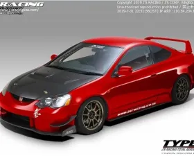 Js Racing Type S CFRP Total Aero System Body Kit Acura RSX 2002-2004