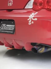 Js Racing Type S Rear Bumper with Carbon Canard Acura RSX 2002-2004                                     - JSR-T5M-C - Image 3