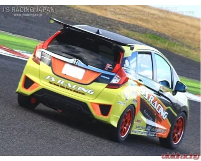 Js Racing 3D GT Wing West Carbon Honda Fit GK 2015-2019 - DGW-F5-W