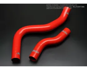 Js Racing Red Radiator Hose Honda Civic Type-R FK8 2017-2021