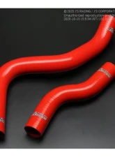 Js Racing Red Radiator Hose Honda Civic Type-R FK8 2017-2021                                     - SRH-K8 - Image 4