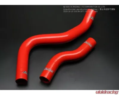Js Racing Red Radiator Hose Honda Civic Type-R FK8 2017-2021 - SRH-K8