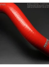 Js Racing Red Radiator Hose Honda Civic Type-R FK8 2017-2021                                     - SRH-K8 - Image 3