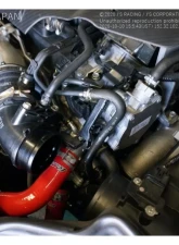 Js Racing Red Radiator Hose Honda Civic Type-R FK8 2017-2021                                     - SRH-K8 - Image 4