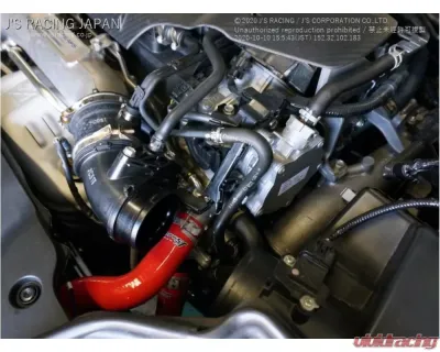 Js Racing Red Radiator Hose Honda Civic Type-R FK8 2017-2021 - SRH-K8
