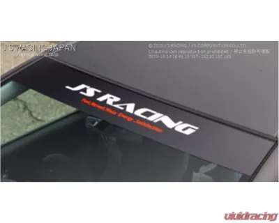 Js Racing Windshield Stickers - Black - WWS-01-BK