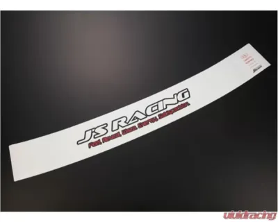 Js Racing Windshield Stickers - White - WWS-01-WH