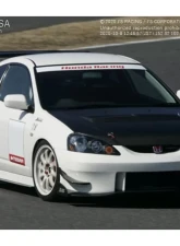 Js Racing Type S Carbon Front Side Wing Acura RSX 2002-2006                                     - JSW-T5-SW - Image 3