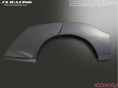 Js Racing Type S Rear Left Wide Fender Honda Fit 2001-2008 - JSWF-F1-RL