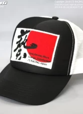 Js Racing WAZA Mesh Cap                                     - MCP-WAZA-BW - Image 2
