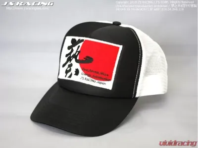 Js Racing WAZA Mesh Cap - MCP-WAZA-BW