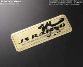 Js Racing WAZA Gold Metal Plate