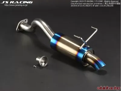Js Racing C304 60R Plus Stainless Exhaust Rear Tail Honda Civic EK9 1996-2000 - T304-H5-60R