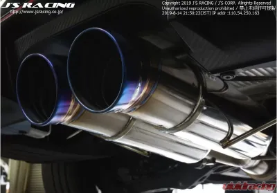 Js Racing C304 SUS 70RS Street Legal Dual Exhaust Plus Honda Civic Type-R FK8 2017-2021 - T304W-K8L-70RS