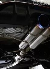 Js Racing C304 SUS 70RS Street Legal Dual Exhaust Plus Honda Civic Type-R FK8 2017-2021                                     - T304W-K8L-70RS - Image 3
