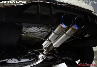 Js Racing C304 SUS 70RS Street Legal Dual Exhaust Plus Honda Civic Type-R FK8 2017-2021 - T304W-K8L-70RS
