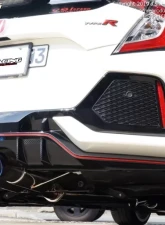 Js Racing C304 SUS 70RS Street Legal Dual Exhaust Plus Honda Civic Type-R FK8 2017-2021                                     - T304W-K8L-70RS - Image 4