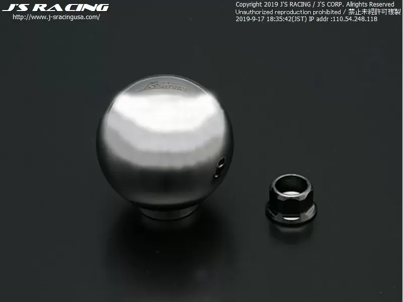 Js Racing Polished Silver Titanium Shift Knob Acura|Honda 1991-2011 - TSN-SL