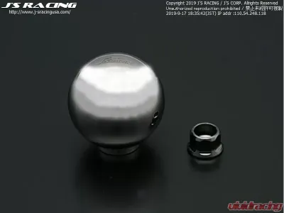 Js Racing Polished Silver Titanium Shift Knob Acura|Honda 1991-2011 - TSN-SL
