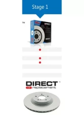 DBA Rear T2 Slotted Street Series Rotor Acura Integra Type R 97-01                                     - 475S - Image 5