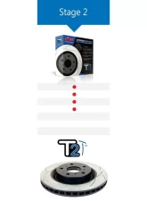 DBA Rear T2 Slotted Street Series Rotor Acura Integra Type R 97-01                                     - 475S - Image 6