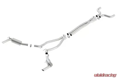 Borla S-Type Catback Exhaust System Chevrolet 6.2L V8 - 140531