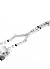 Borla 2016-2023 Chevrolet Camaro SS 3 in. With Dual Tips Cat-Back Exhaust System S-Type                                     - 140687CFBA - Image 2