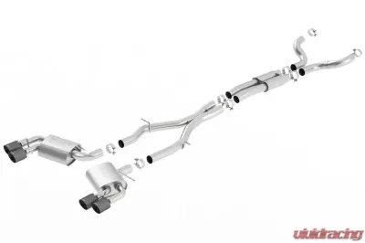 Borla 2016-2023 Chevrolet Camaro SS 3 in. With Dual Tips Cat-Back Exhaust System S-Type - 140687CFBA