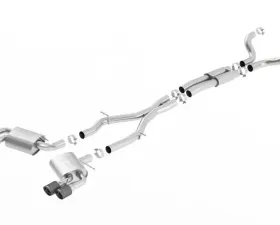 Borla 2016-2023 Chevrolet Camaro SS 3 in. With Dual Tips Cat-Back Exhaust System ATAK