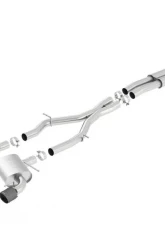 Borla 2016-2023 Chevrolet Camaro SS 3 in. With Single Tips Cat-Back Exhaust System S-Type                                     - 140689CFBA - Image 3