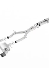 Borla 2016-2023 Chevrolet Camaro SS 3 in. With Single Tips Cat-Back Exhaust System ATAK                                     - 140690CF - Image 2