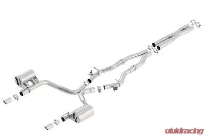 Borla ATAK Stainless Steel Cat Back Exhaust System with Valve Simulators Dodge Charger 17-18 | Chrysler 300C 2017-2021 - 140725