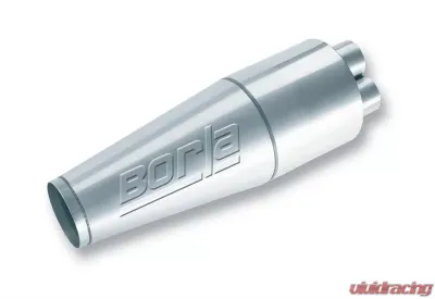 Borla XR-1 Multi-Core Racing Muffler Collector Quad 2.375in Inlet/ 4.5in Outlet 6.75in Round x 18in Long Body - 40703